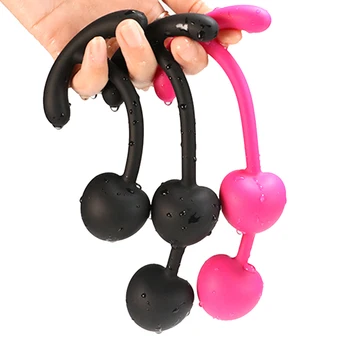 Plug Anal Wearable Vibrador Bunda Esferas Massageador de Próstata com Bola de Aço Macio Ânus Dilatador Vagina Extensor de Brinquedos Sexuais para Mulheres, Homens