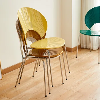 Portátil Nórdicos Cadeiras de Sala de estar Designer Moderno de Vime Cadeiras da Sala de Jantar Ergonômico Silla Nordica Mobília de Sala de MQ50KT