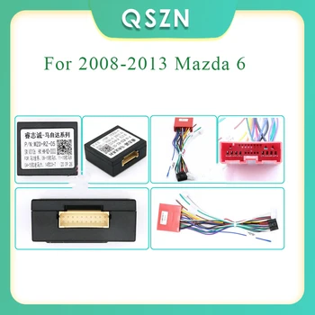 QSZN auto-Rádio Cabo 16pin de Alimentação de Fiação Android Multimídia Para 2008-2013 Mazda 6