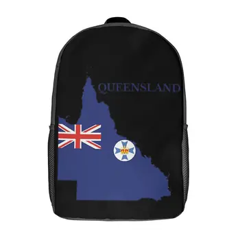 Queensland Estado Australiano De 17 Polegadas De Ombro Mochila Vintage Escolas De Qualidade Superior Durável Aconchegante Cobertor De Rolo