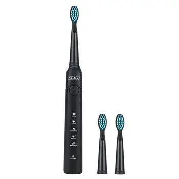 SEAGO SG - 949 Sonic Escova de dentes Elétrica Recarregável de Adultos Sonic Toothbrush 4 Modo de Viajar Escova de dentes com 3 Cabeça da Escova Presente