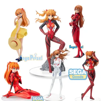 SEGA Original do Anime EVANGELION SPM Figura de EVA Soryu Asuka Langrey Figura de Ação de Brinquedos Para as Crianças do Presente Colecionáveis Modelo de Ornamentos