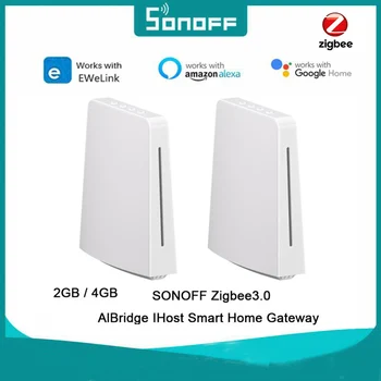 SONOFF IHost Casa Smart Hub AIBridge Zigbee Gateway Questão de Hub Privado Servidor Local Compatível Com Wi-Fi de Dispositivos de rede local API Aberta