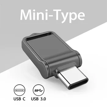 TOPESEL32GB 128GB 64GB OTG Tipo C USB 3.0 Flash Drive Mini cartão de Memória Externa para SmartPhone, MacBook, Tablet Samsung Galaxy