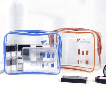 Transparente Impermeável Saco de Cosméticos para Homens e Mulheres Multifuncionais, produtos de Higiene pessoal de Armazenamento Organizador de Viagens