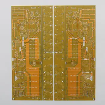 Um Par FM711 Ouro Selado Aparelhagem hi-fi Classe a Um Amplificador de Potência Estéreo do PWB da Placa Desencapada
