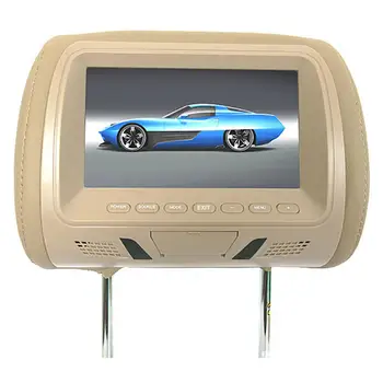 Universal de 7 Polegadas Carro Monitor Encosto de cabeça do banco Traseiro para ligar para a navegação de DVD de Entretenimento Traseiro do Carro Multimídia Player