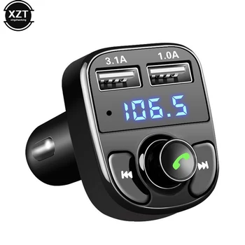 X8 Carro Dual USB Carregador Rápido Transmissor FM Bluetooth 5.0 Kit mãos livres Modulador de Áudio MP3 Player Receptor de Áudio