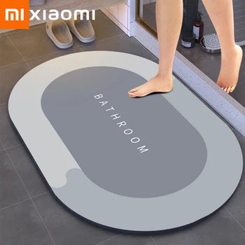 Xiaomi Youpin Tapete De Casa De Banho Super Absorvente Antiderrapante, Tapete Do Banheiro De Secagem Rápida, Duche Tapete Tapete Da Porta Da Cozinha Tapetes De Casa, Tapete