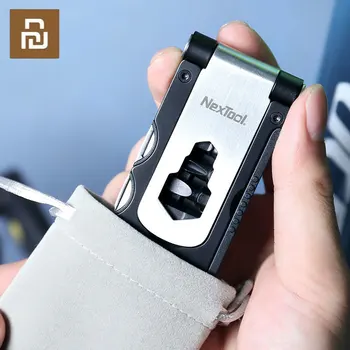 Youpin NexTool Multi-funcional de Bolso Mini Reparação de Bicicletas Magnético de Ferramentas Chave de Deflação chave de Fenda Pneu Furar Para Acampamento
