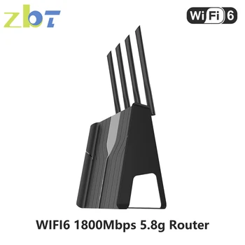 ZBT WIFI6 Roteador Openwrt 1800Mbps USB3.0 DDR3 256MB Gigabit LAN 1000Mbps de Malha wi-FI 6 Rede Doméstica de 2,4 g de 5,8 g de Antena para 64 Utilizador