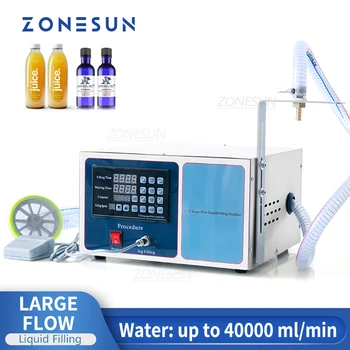 ZONESUN GZ-GFK17C Máquina de Enchimento Automática de Lavandaria Desinfetante para as Mãos, Shampoo, Óleo de Máquina de Água, Leite Líquido de Enchimento de Garrafa Máquina